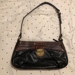 Brahmin vintage crocodile latch shoulder bag